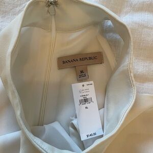 Banana Republic swing dress—white